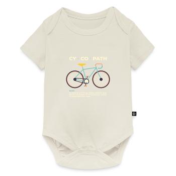 Funny Biking Road Bike Bicycle Wheel Gift - Baby Premium short-sleeve bodysuit - off white - Front