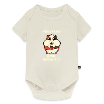 Drôle de cobaye doux animal cadeau animal - Body à manches courtes Premium Bébé - blanc cassé - Devant