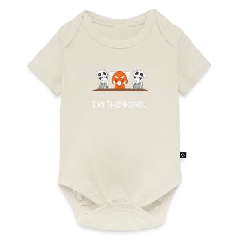 Little Panda - Red Panda - Skeleton - Funny - Baby Premium short-sleeve bodysuit - off white - Front