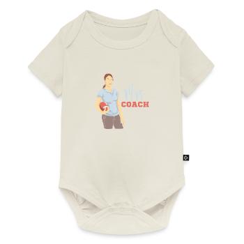 American Football Coach Touchdown Gift 0255 - Baby Premium short-sleeve bodysuit - off white - Front