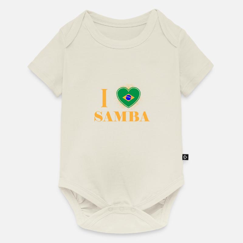 samba - Baby Premium short-sleeve bodysuit - off white