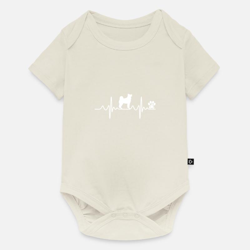 Husky - Body à manches courtes Premium Bébé - blanc cassé