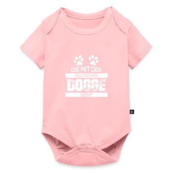 Great Dane - Baby Premium short-sleeve bodysuit - rose - Front