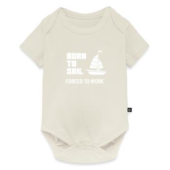 Born to sail - Baby Premium short-sleeve bodysuit - off white - Front