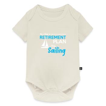 retirement plan sailing - Baby Premium short-sleeve bodysuit - off white - Front