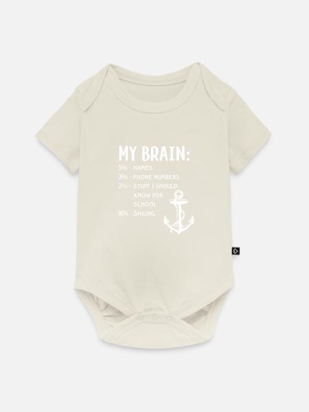 sailing - Baby Premium short-sleeve bodysuit - off white