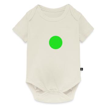 Green dot - Baby Premium short-sleeve bodysuit - off white - Front