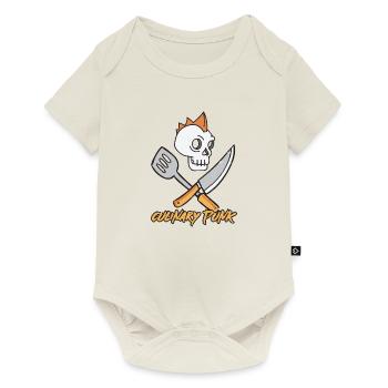 Culinary Punk | Chef Humor Gift for Cook & Foodie - Baby Premium Kurzarmbody - Naturweiß - Vorne
