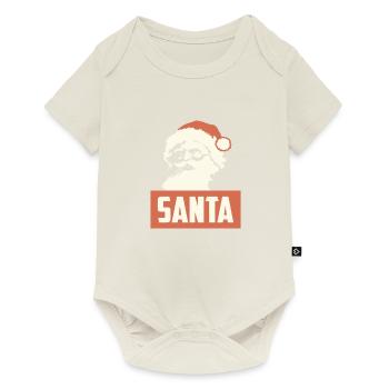 RETRO SANTA CHRISTMAS - Body à manches courtes Premium Bébé - blanc cassé - Devant
