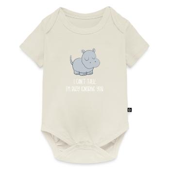 Hippopotame - Hippopotame - Hippopotame - Sarcasme - Body à manches courtes Premium Bébé - blanc cassé - Devant