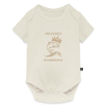 Forellen angeln - Baby Premium Kurzarmbody - Naturweiß - Vorne