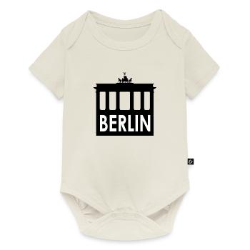 Berlin Berliner Tor Jour de l'Allemagne unité - Body à manches courtes Premium Bébé - blanc cassé - Devant