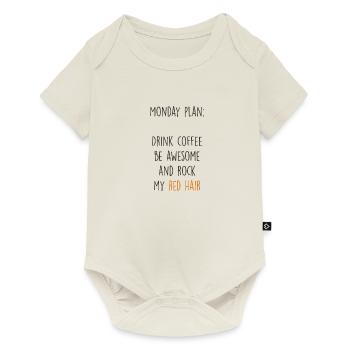 Rote Haare Rotschopf Witziger Spruch Geschenk - Baby Premium Kurzarmbody - Naturweiß - Vorne