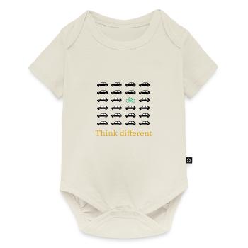 Car Bicycle Ecologically Ecological Gift - Baby Premium short-sleeve bodysuit - off white - Front