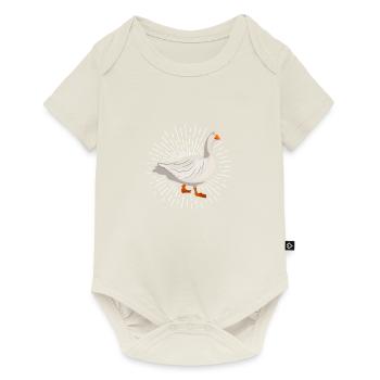 Oie Hausgans Oie Oie de Noël Cadeau - Body à manches courtes Premium Bébé - blanc cassé - Devant