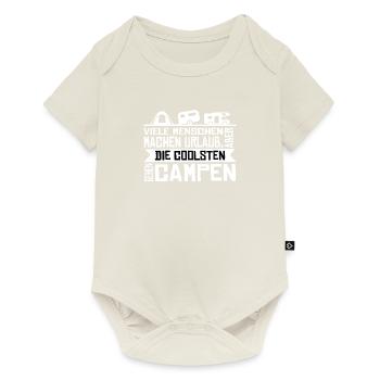 Viele Menschen Machen Urlaub - Die Coolsten campen - Baby Premium Kurzarmbody - Naturweiß - Vorne