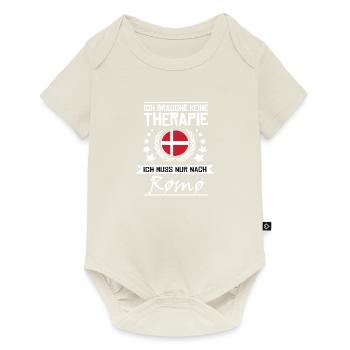 Je n'ai pas besoin de thérapie, je dois juste aller à Romo - Body à manches courtes Premium Bébé - blanc cassé - Devant