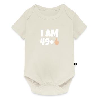 J'ai 50 ans. Cadeau d'anniversaire drôle - Body à manches courtes Premium Bébé - blanc cassé - Devant
