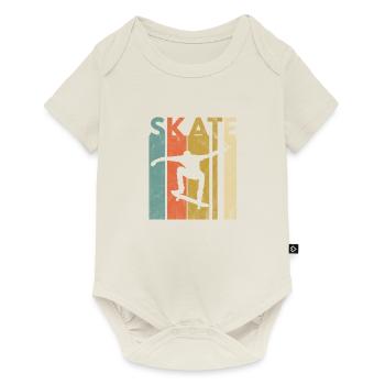 Skate Skating Skater Skateboard Longboard Gift - Baby Premium short-sleeve bodysuit - off white - Front