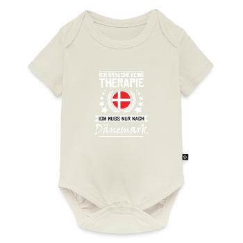 Ich Brauche Keine Therapie I Nur Nach Dänemark - Baby Premium Kurzarmbody - Naturweiß - Vorne