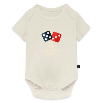 Casino Poker Gambling Poker Face Gift - Baby Premium short-sleeve bodysuit - off white - Front