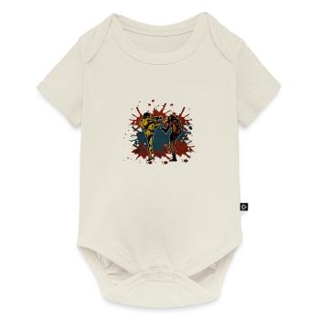 Kickboxen - Baby Premium Kurzarmbody - Naturweiß - Vorne