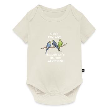 Budgerigar parakeet bird - Baby Premium short-sleeve bodysuit - off white - Front