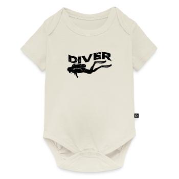 Mer plongée - Body à manches courtes Premium Bébé - blanc cassé - Devant
