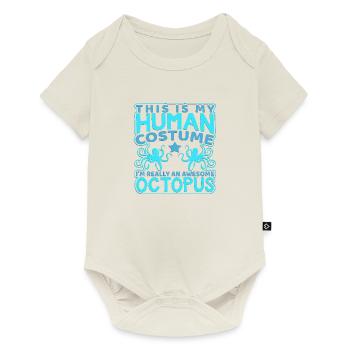 Poulpe humain - Body à manches courtes Premium Bébé - blanc cassé - Devant