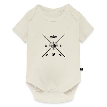 hunting direction, fishing, fish, hunting fish - Baby Premium short-sleeve bodysuit - off white - Front