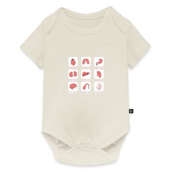 Organs guts intestines doctor medics gift - Baby Premium short-sleeve bodysuit - off white - Front