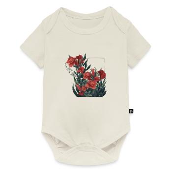 Flower Festival 2 - Baby Premium short-sleeve bodysuit - off white - Front