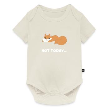 Eichhörnchen - Not today - Eichkätzchen - Geschenk - Baby Premium Kurzarmbody - Naturweiß - Vorne