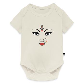 Indien Götting Durga - Baby Premium Kurzarmbody - Naturweiß - Vorne