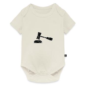 Judge gavel judge court hearing gift - Baby Premium short-sleeve bodysuit - off white - Front