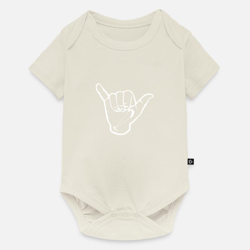 Kite Sufer chillen - Baby Premium Kurzarmbody - Naturweiß