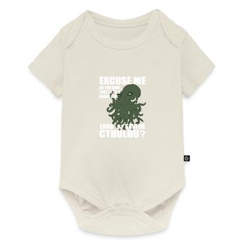 Cthulhu Funny parody witnessing Jehovah's gift - Baby Premium short-sleeve bodysuit - off white - Front