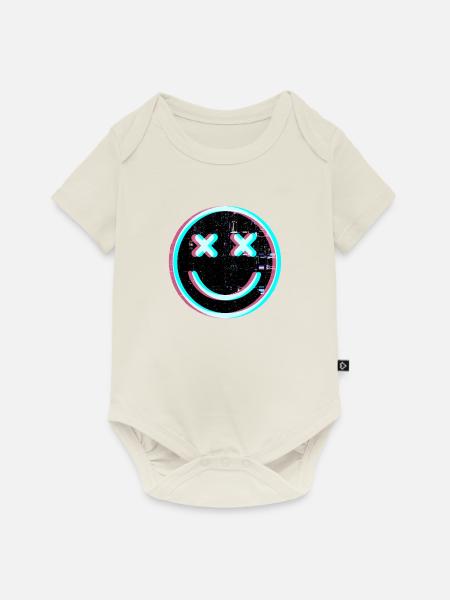 Focus Face - Baby Premium Kurzarmbody - Naturweiß