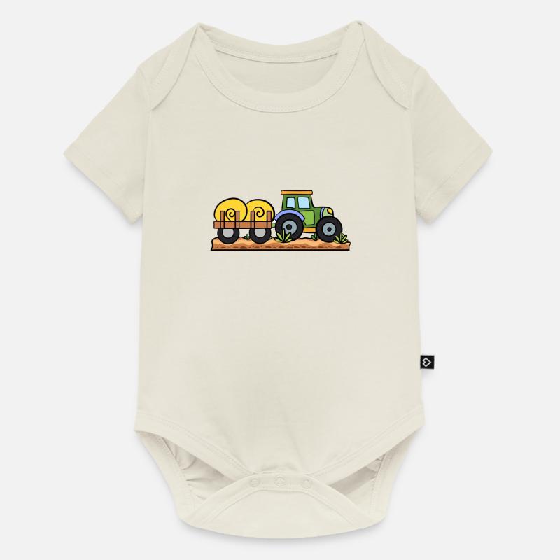 Tracteur agricole - Body à manches courtes Premium Bébé - blanc cassé