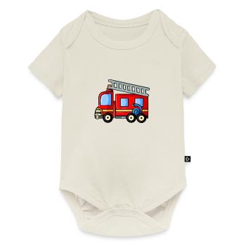 Fire truck fire department - Baby Premium short-sleeve bodysuit - off white - Front