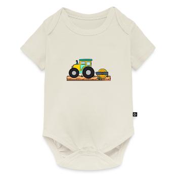 Tracteur agricole - Body à manches courtes Premium Bébé - blanc cassé - Devant