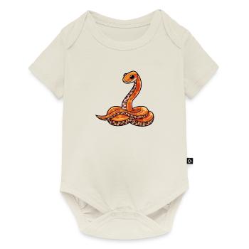 Serpent de maïs serpent de maïs cadeau serpent - Body à manches courtes Premium Bébé - blanc cassé - Devant