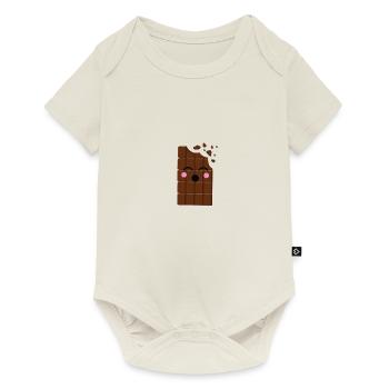 chocolate bar happy - Baby Premium short-sleeve bodysuit - off white - Front
