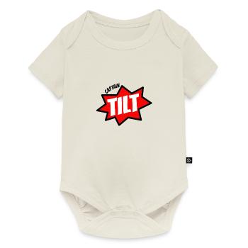 Captain Tilt - Pinball and Flipper - Baby Premium short-sleeve bodysuit - off white - Front