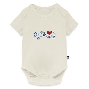 best sisters loving family - Baby Premium short-sleeve bodysuit - off white - Front