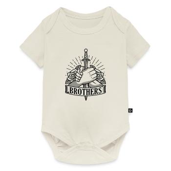 Brothers brothers cohesion brother siblings - Baby Premium short-sleeve bodysuit - off white - Front