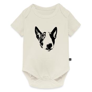 English Bull Terrier - Baby Premium short-sleeve bodysuit - off white - Front