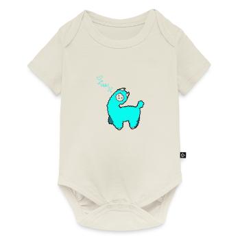 Alpagas Alpagas Alpagas Lama Comic - Body à manches courtes Premium Bébé - blanc cassé - Devant