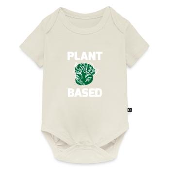 Plant Based Veggi Shirt - Baby Premium Kurzarmbody - Naturweiß - Vorne