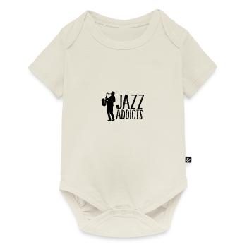 Saxophone Jazz Addicted Music Musician Musician Blues - Baby Premium short-sleeve bodysuit - off white - Front